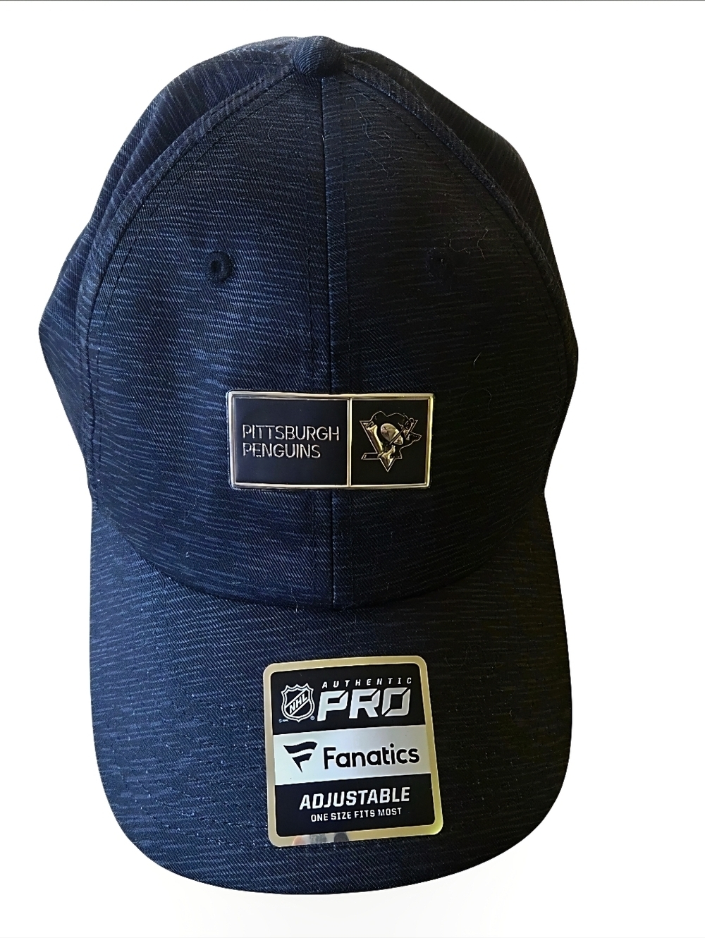 Pittsburgh Penguins Fanatics Authentic Pro Road Adjustable Hat Black New!
